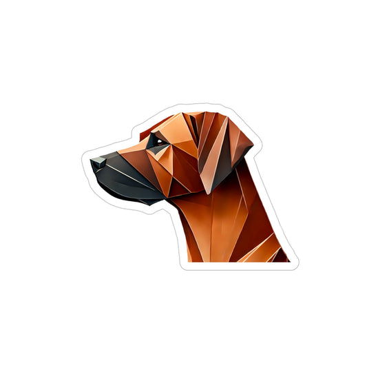 Rhodesian Ridgeback Geometric Die-Cut Outdoor Sticker