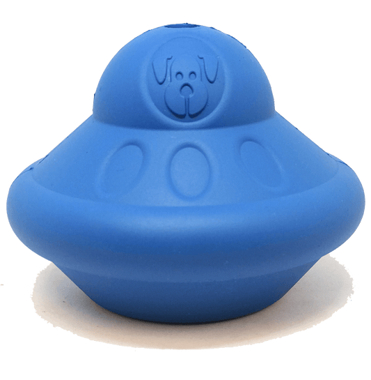 Flying Saucer eDispenser Durable Rubber Chew Toy & Treat Dispenser